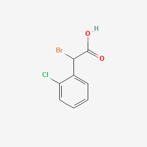 Alpha-Bromo-2-ChlorophenylaceticAcid structure, CAS 141109-25-3
