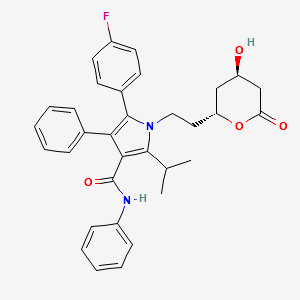 5-(4-Fluorophenyl)-2-(1-methylethyl)-N,4-diphenyl-1-[2-[(2R,4R)- structure, CAS 125995-03-1