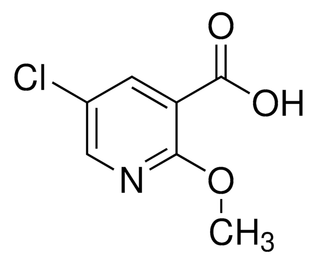 5-Chloro-2-methoxynicotinicacid structure, CAS 54916-65-3