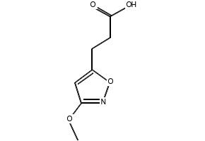 3-(3-Methoxy-5-isoxazolyl)propanoicacid structure, CAS 52898-06-3