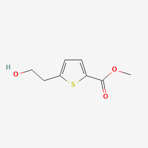 methyl5-(2-hydroxyethyl)thiophene-2-carboxylate structure, CAS 160744-13-8