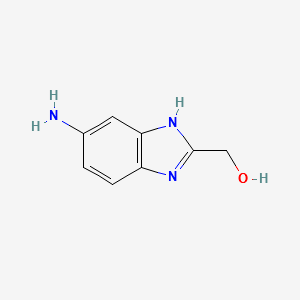 (5-Aminobenzimidazol-2-yl)methanol structure, CAS 294656-36-3