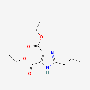1H-Imidazole-4,5-dicarboxylicacid,2-propyl,diethylester structure, CAS 144689-94-1