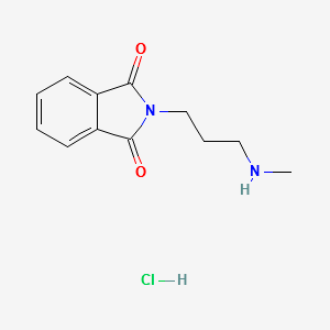 2-(3-(methylamino)propyl)isoindoline-1,3-dionehydrochloride structure, CAS 861018-76-0