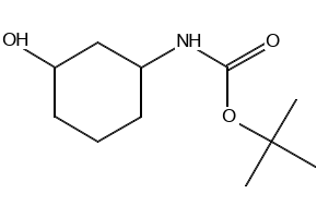 cis-1-N-Boc-3-hydroxy-cyclohexylamine(racemic) structure, CAS 610302-03-9