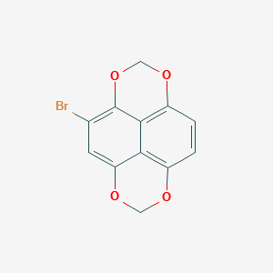 4-Bromo-naphtho[1,8-de,4,5-d'e']bis[1,3]dioxin structure, CAS 88051-30-3