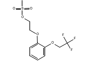 2-[2-(2,2,2-Trifluoroethoxy)phenoxy]ethylmethanesulfonate structure, CAS 160969-03-9