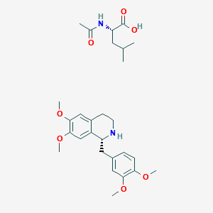 R-TetrahydropapaverineN-acetyl-L-leucinate structure, CAS 141109-12-8