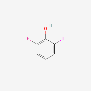 2-Fluoro-6-iodophenol structure, CAS 28177-50-6