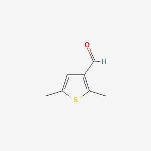 2,5-Dimethylthiophene-3-carbaldehyde structure, CAS 26421-44-3