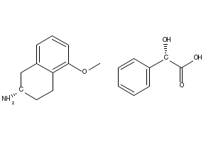 (S)-2-Amino-5-methoxytetralin(S)-mandelate structure, CAS 439133-67-2