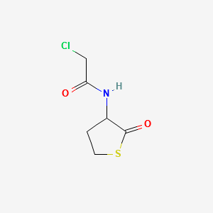 3-(Chloroacetamido)dihydro-2(3H)-Thiophenone structure, CAS 84611-22-3