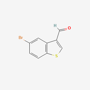 5-Bromobenzo[b]thiophene-3-carbaldehyde structure, CAS 16296-72-3