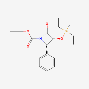 (3R,4S)-tert-Butyl2-oxo-4-phenyl-3-(triethylsilyloxy)azetidine-1-carboxylate structure, CAS 149198-47-0
