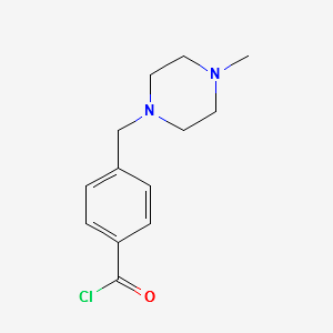 4-(4-Methylpiperazin-1-ylmethyl)benzoylchloride structure, CAS 148077-69-4