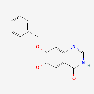 6-(Benzyloxy)-7-methoxyquinazolin-4(3H)-one structure, CAS 179688-01-8