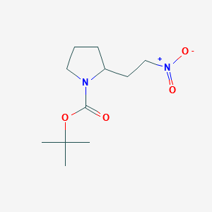 tert-butyl2-(2-nitroethyl)pyrrolidine-1-carboxylate structure, CAS 1245644-19-2