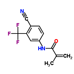 N-[4-Cyano-3-(trifluoromethyl)phenyl]-2-methacrylamide structure, CAS 90357-53-2