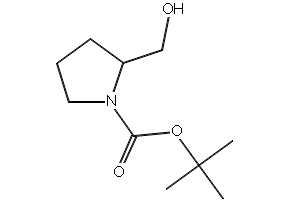 tert-butyl2-(hydroxymethyl)pyrrolidine-1-carboxylate structure, CAS 170491-63-1