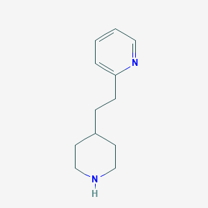 2-[2-(4-Piperidinyl)ethyl]pyridine structure, CAS 1001754-72-8