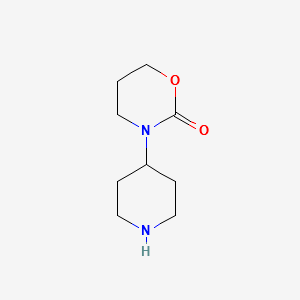 3-(Piperidin-4-yl)-1,3-oxazinan-2-one structure, CAS 164518-99-4