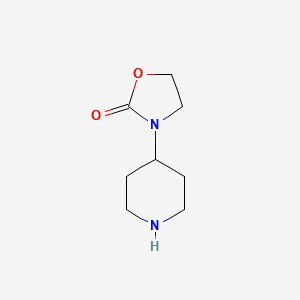 3-(4-Piperidinyl)-2-Oxazolidinone structure, CAS 164518-96-1