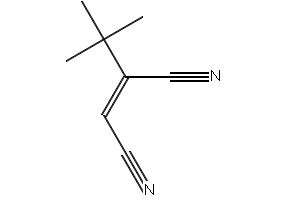 Cis-2-tert-butyl-2-butenedinitrile structure, CAS 169309-80-2