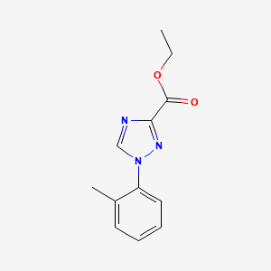 ethyl1-o-tolyl-1H-1,2,4-triazole-3-carboxylate structure, CAS 1245646-71-2