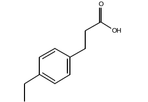 4-Ethylbenzenepropanoicacid structure, CAS 64740-36-9