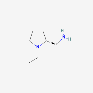 (R)-2-(Aminomethyl)-1-ethylpyrrolidine structure, CAS 22795-97-7