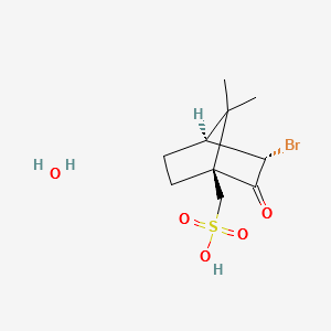IS(+)-3-BromoCamphor-10-Sulfonicacid(monohydrate) structure, CAS 209736-59-4