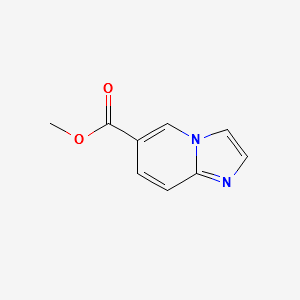 methylimidazo[1,2-a]pyridine-6-carboxylate structure, CAS 136117-69-6