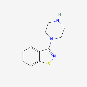 3-(1-Piperazinyl)-1,2-benzisothiazole structure, CAS 876891-87-0