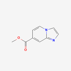 methylimidazo[1,2-a]pyridine-7-carboxylate structure, CAS 86718-01-6