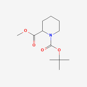 1,2-Piperidinedicarboxylicacid,1-(1,1-dimethylethyl)2-methylester structure, CAS 167423-93-0