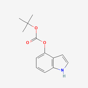 tert-butyl1H-indol-4-ylcarbonate structure, CAS 1093759-65-9