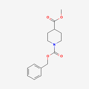 1,4-Piperidinedicarboxylicacid,4-methyl1-(phenylmethyl)ester structure, CAS 138163-07-2