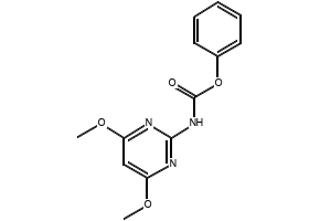 2-((Phenoxycarbonyl)amino)-4,6-dimethoxypyrimidine structure, CAS 89392-03-0
