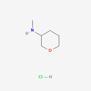 N-methyletrahydro-2H-pyran-3-aminehydrochloride structure, CAS 1187931-62-9