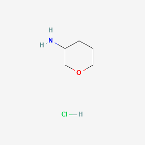tetrahydro-2H-pyran-3-aminehydrochloride structure, CAS 675112-58-0