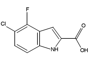 Indole-4-carboxylicacid structure, CAS 2142-55-2