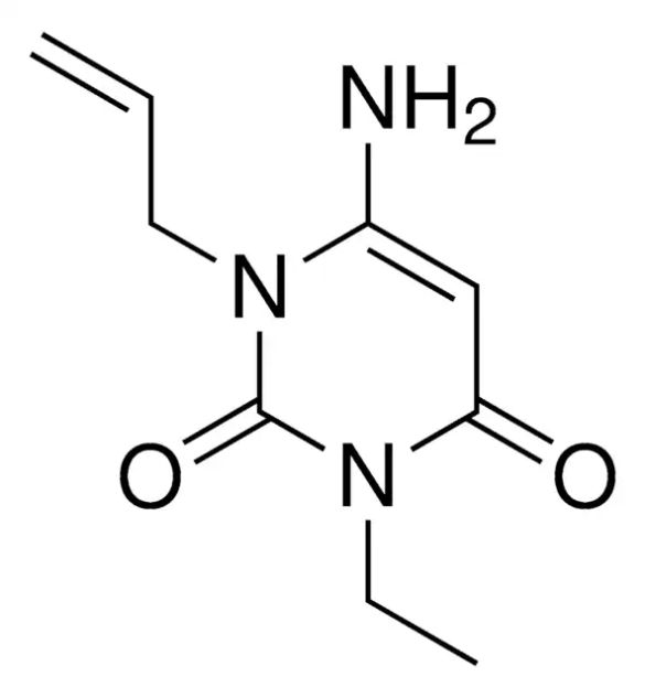 6-Amino-1-ethyl-3-propylpyrimidine-2,4(1H,3H)-dione structure, CAS 72361-28-5