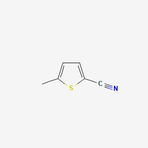 5-methylthiophene-2-carbonitrile structure, CAS 72835-25-7