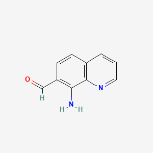 8-Amino-7-quinolinecarbaldehyde structure, CAS 158753-17-4