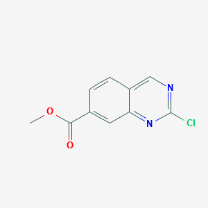 Methyl2-chloroquinazoline-7-carboxylate structure, CAS 953039-79-7