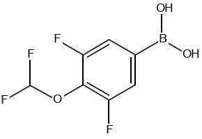 3,5-Difluoro-4-difluoromethoxyphenylboronicacid structure, CAS 915401-97-7