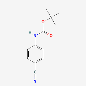 tert-butyl4-cyanophenylcarbamate structure, CAS 143090-18-0