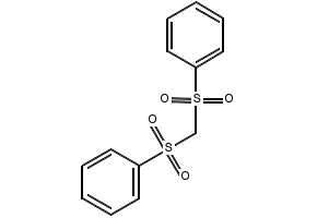 Bis(phenylsulfonyl)methane structure, CAS 3406-02-8