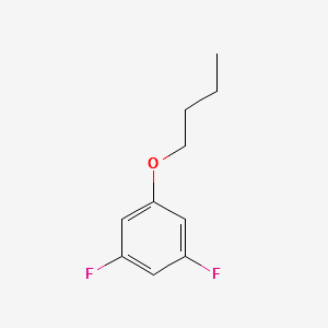 1-butoxy-3,5-difluorobenzene structure, CAS 123843-64-1