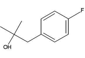 1-(4-fluorophenyl)-2-methylpropan-2-ol structure, CAS 2928-17-8